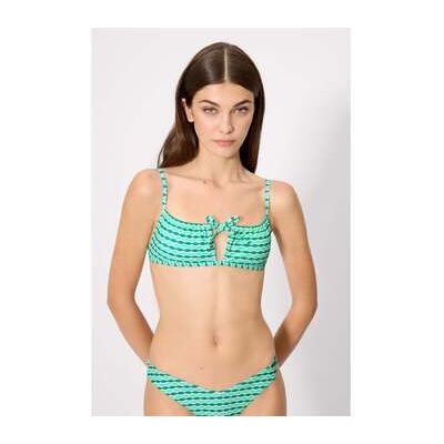 Maillots de bain Ysabel Mora Haut de bikini triangle à imprimé géométrique vert, bonnet B Vert 80B,85B,90B Dames Maillots de bain Ysabel Mora Haut de bikini triangle à imprimé géométrique vert, bonnet B Vert 80B,85B,90B Dames