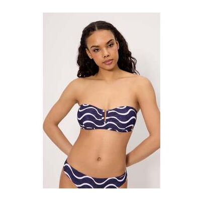 Maillots de bain Ysabel Mora Haut de bikini bandeau imprimé vagues marine, bonnet C Marine 100C,85C,90C,95C Dames Maillots de bain Ysabel Mora Haut de bikini bandeau imprimé vagues marine, bonnet C Marine 100C,85C,90C,95C Dames