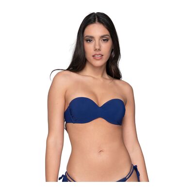 Maillots de bain Luna Splendida Haut maillot de bain bandeau préformé BLUE SENSE Bleu 90C,95C,95D Dames Maillots de bain Luna Splendida Haut maillot de bain bandeau préformé BLUE SENSE Bleu 90C,95C,95D Dames