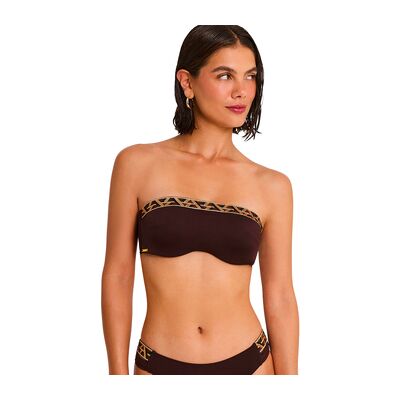 Maillots de bain Selmark Haut maillot de bain bandeau DUNA Mare Marron 105C,85C,95C Dames Maillots de bain Selmark Haut maillot de bain bandeau DUNA Mare Marron 105C,85C,95C Dames