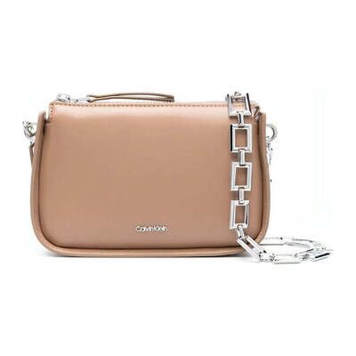 Pochette Calvin Klein Jeans archival chain crossbody xs Beige Unique Dames Pochette Calvin Klein Jeans archival chain crossbody xs Beige Unique Dames