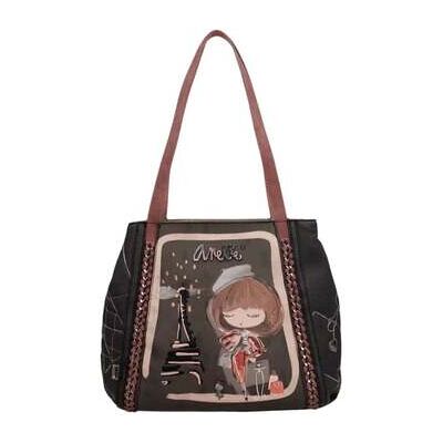 Sac Bandouliere Anekke Sac Cabas décontracté Mademoiselle Noir Noir Unique Dames Sac Bandouliere Anekke Sac Cabas décontracté Mademoiselle Noir Noir Unique Dames