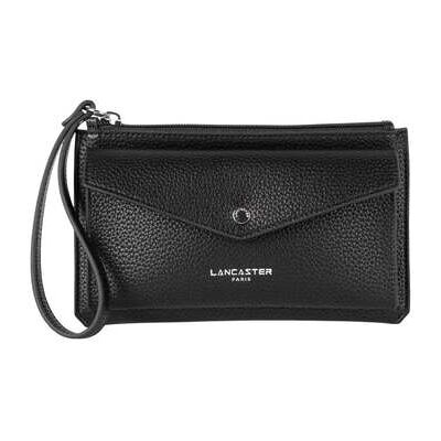 Pochette LANCASTER Pochette Zippé Maya Double KBA Noir Noir Unique Dames Pochette LANCASTER Pochette Zippé Maya Double KBA Noir Noir Unique Dames