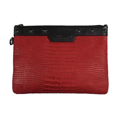 Jimmy Choo Derek Clutch - Cuir crocodile rouge - Pochette Jimmy Choo Derek Clutch - Cuir crocodile rouge - Pochette
