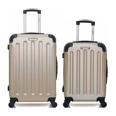 Valise Bluestar - Lot de 2 -MADRID Beige Unique Dames Valise Bluestar - Lot de 2 -MADRID Beige Unique Dames