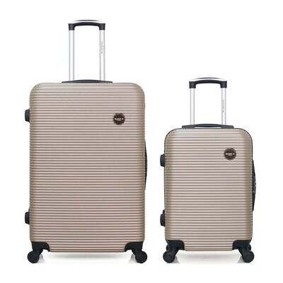 Valise Bluestar - LOT DE 2 -LONDON Beige Unique Dames Valise Bluestar - LOT DE 2 -LONDON Beige Unique Dames