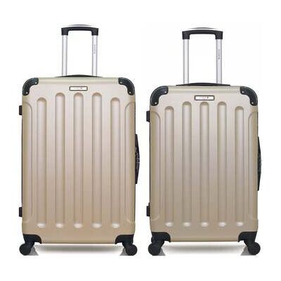 Valise Bluestar - Lot de 2 -MADRID Beige Unique Dames Valise Bluestar - Lot de 2 -MADRID Beige Unique Dames