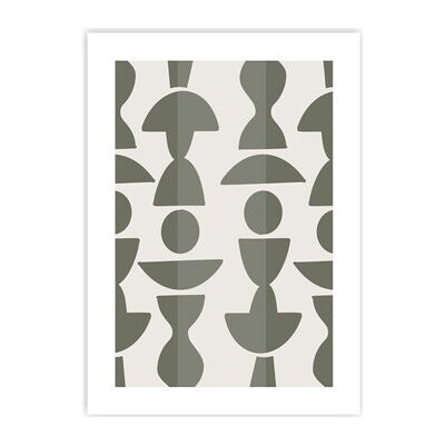 Affiches, posters Future Home Affiche papier imprimé abstrait sans cadre Vert 50x70 cm Dames Affiches, posters Future Home Affiche papier imprimé abstrait sans cadre Vert 50x70 cm Dames