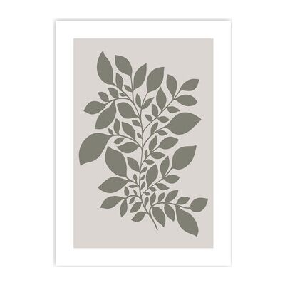 Affiches, posters Future Home Affiche papier imprimé feuilles sans cadre Gris 50x70 cm Dames Affiches, posters Future Home Affiche papier imprimé feuilles sans cadre Gris 50x70 cm Dames