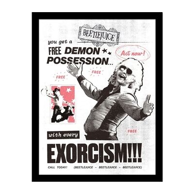 Affiches, posters Beetlejuice 40 cm x 30 cm PM10991 Noir Unique Dames Affiches, posters Beetlejuice 40 cm x 30 cm PM10991 Noir Unique Dames