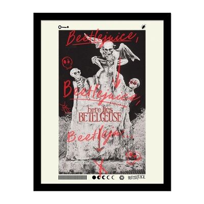 Affiches, posters Beetlejuice 40 cm x 30 cm PM10993 Noir Unique Heren Affiches, posters Beetlejuice 40 cm x 30 cm PM10993 Noir Unique Heren