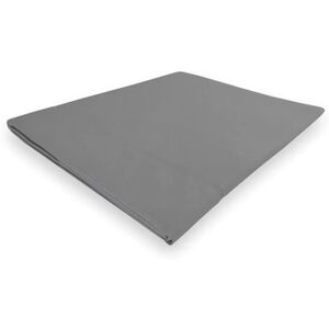 Soleil d'ocre Drap en coton gris pour lit double Soleil d'ocre Drap en coton gris pour lit double