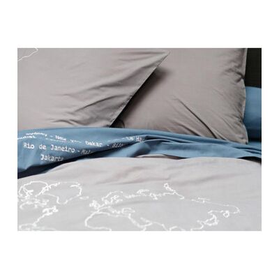 Draps Sylvie Thiriez NAVIGATEUR ST Bleu 180x290 cm Dames Draps Sylvie Thiriez NAVIGATEUR ST Bleu 180x290 cm Dames