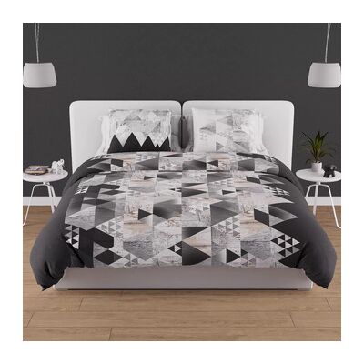 SH0P&CITY Ensemble de Literie en Coton - 240x220 cm, Anthracite - Parure de Literie SH0P&CITY Ensemble de Literie en Coton - 240x220 cm, Anthracite - Parure de Literie
