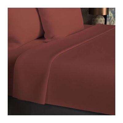 Draps Soleil D'Ocre Coton 57 Fils Rouge 180x290 cm,240x300 cm,270x300 cm Dames Draps Soleil D'Ocre Coton 57 Fils Rouge 180x290 cm,240x300 cm,270x300 cm Dames
