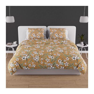 SH0P&CITY Parure Manon Camel - Coton, 57 fils, 140x200 cm SH0P&CITY Parure Manon Camel - Coton, 57 fils, 140x200 cm
