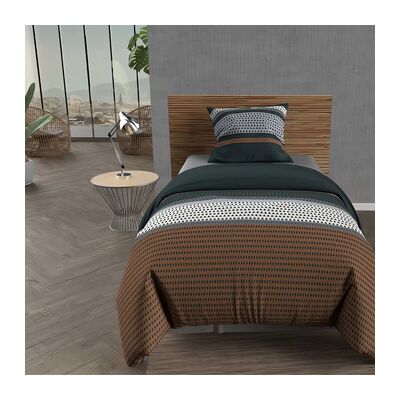Ensemble de Literie Soleil d'ocre Thales - Coton 57 fils 140x200cm Ensemble de Literie Soleil d'ocre Thales - Coton 57 fils 140x200cm