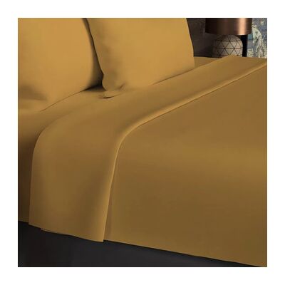 Draps Soleil D'Ocre Coton 57 Fils Jaune 180x290 cm,240x300 cm,270x300 cm Dames Draps Soleil D'Ocre Coton 57 Fils Jaune 180x290 cm,240x300 cm,270x300 cm Dames