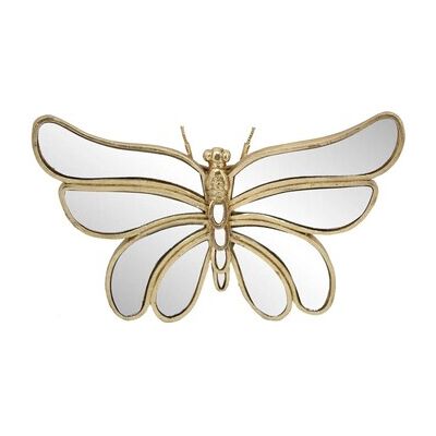 Statuettes et figurines Signes Grimalt Ornement Mural Papillon Avec Miroir Doré Unique Dames Statuettes et figurines Signes Grimalt Ornement Mural Papillon Avec Miroir Doré Unique Dames