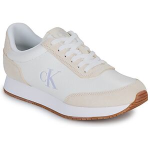 Baskets basses Calvin Klein Jeans RUNNER LACEUP LOW MIXMG Blanc 39,40 Dames Baskets basses Calvin Klein Jeans RUNNER LACEUP LOW MIXMG Blanc 39,40 Dames