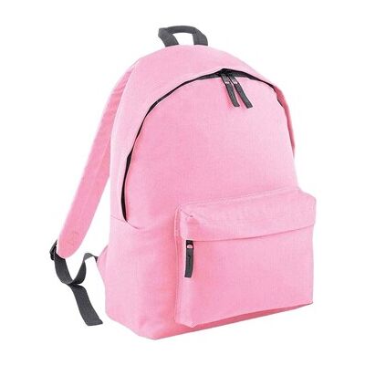 Sac à dos simple original Bagbase rose/gris graphite Sac à dos simple original Bagbase rose/gris graphite