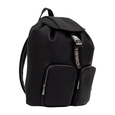 Sac a dos Calvin Klein Jeans WEBBING STRAP FLAP B?ACKPACK LV04F3645G Noir Unique Dames Sac a dos Calvin Klein Jeans WEBBING STRAP FLAP B?ACKPACK LV04F3645G Noir Unique Dames