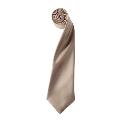 Cravate en Satin Khaki Premier - Cravate Cravate en Satin Khaki Premier - Cravate