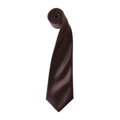 Cravate en satin uni pour hommes - Cravate Cravate en satin uni pour hommes - Cravate
