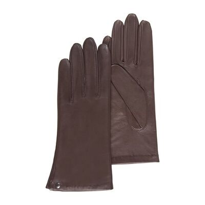 Gants Isotoner Gants Femme cuir doublé soie Marron Marron EU M,EU L,EU XS,EU XXS Dames Gants Isotoner Gants Femme cuir doublé soie Marron Marron EU M,EU L,EU XS,EU XXS Dames