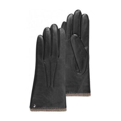Gants Isotoner Gants Femme Cuir agneau doublés cachemire Noir 68602 Noir T6 Dames Gants Isotoner Gants Femme Cuir agneau doublés cachemire Noir 68602 Noir T6 Dames