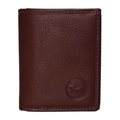 Porte-monnaie Chapeau-Tendance Porte-monnaie homme cuir boutonné avec Protection RFID Marron Unique Heren Porte-monnaie Chapeau-Tendance Porte-monnaie homme cuir boutonné avec Protection RFID Marron Unique Heren