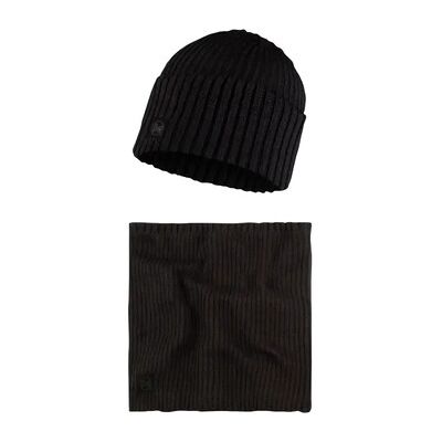 Bonnet Buff Gift Pack Set Beanie and Neckwarmer Noir Unique Dames Bonnet Buff Gift Pack Set Beanie and Neckwarmer Noir Unique Dames