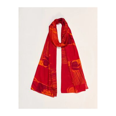 Echarpe La Fiancee Du Mekong Grand foulard rectangulaire imprimé GRIMM Rouge Unique Dames Echarpe La Fiancee Du Mekong Grand foulard rectangulaire imprimé GRIMM Rouge Unique Dames