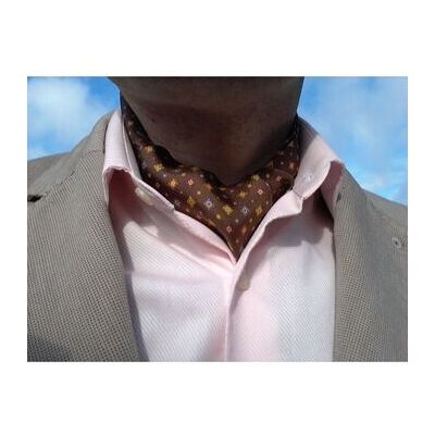 Tony & Paul Echarpe Tony & Paul Foulard Ascot Sofia Marron Unique Heren Tony & Paul Echarpe Tony & Paul Foulard Ascot Sofia Marron Unique Heren