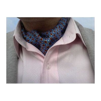 Tony & Paul Echarpe Tony & Paul Foulard Ascot Sofia Bleu Unique Heren Tony & Paul Echarpe Tony & Paul Foulard Ascot Sofia Bleu Unique Heren