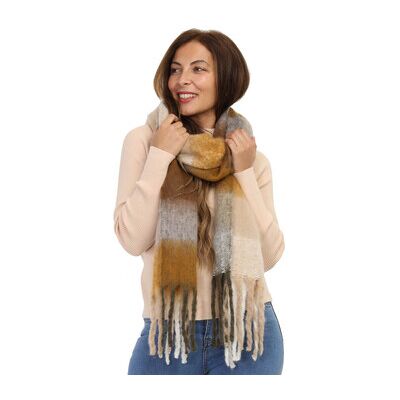 Echarpe La Modeuse Foulards, écharpes pour femme - Beige - Beige Unique Dames Echarpe La Modeuse Foulards, écharpes pour femme - Beige - Beige Unique Dames