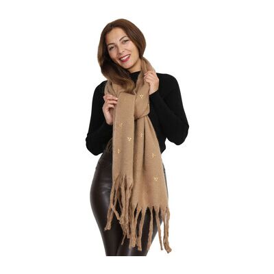 Echarpe La Modeuse Foulards, écharpes pour femme - Camel - Marron Unique Dames Echarpe La Modeuse Foulards, écharpes pour femme - Camel - Marron Unique Dames