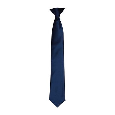 Cravate en Satin Premier Unisexe Adulte - Marine Cravate en Satin Premier Unisexe Adulte - Marine