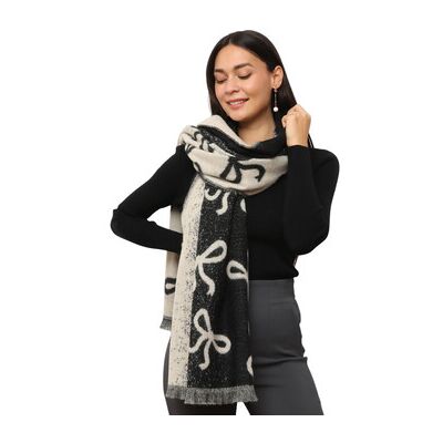 Echarpe La Modeuse Foulards, écharpes pour femme - Noir / Beige - Noir Unique Dames Echarpe La Modeuse Foulards, écharpes pour femme - Noir / Beige - Noir Unique Dames