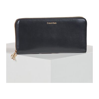 Portefeuille Calvin Klein Jeans CK PULLER LARGE ZIP AROUND Noir Unique Dames Portefeuille Calvin Klein Jeans CK PULLER LARGE ZIP AROUND Noir Unique Dames