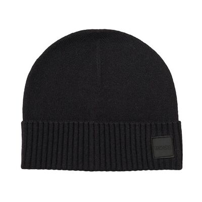 Bonnet BOSS Akaio_R_Hat Noir Unique Heren Bonnet BOSS Akaio_R_Hat Noir Unique Heren