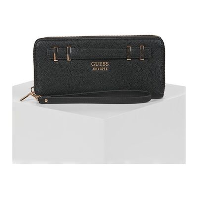 Portefeuille Guess GREGORIA SLG LARGE ZIP AROUND Noir Unique Dames Portefeuille Guess GREGORIA SLG LARGE ZIP AROUND Noir Unique Dames