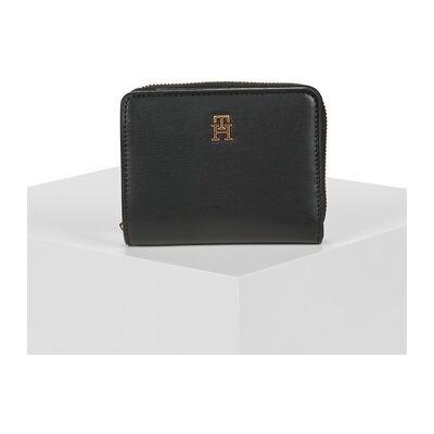 Portefeuille Tommy Hilfiger TH ICON MED ZA FLAP Noir Unique Dames Portefeuille Tommy Hilfiger TH ICON MED ZA FLAP Noir Unique Dames
