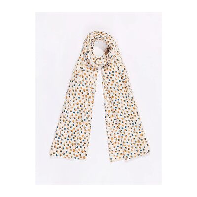 Echarpe La Fiancee Du Mekong Foulard rectangulaire en gaze de coton bio BUTCH Beige Unique Dames Echarpe La Fiancee Du Mekong Foulard rectangulaire en gaze de coton bio BUTCH Beige Unique Dames