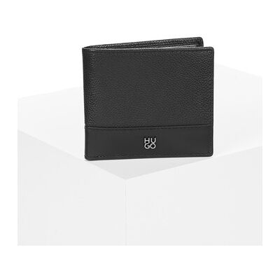 Portefeuille HUGO Quantic_4cc Coin Noir Unique Heren Portefeuille HUGO Quantic_4cc Coin Noir Unique Heren