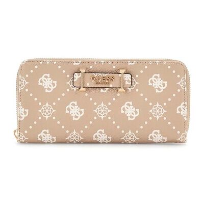 Portefeuille Guess Silia Slg Large Zip Around Beige Unique Dames Portefeuille Guess Silia Slg Large Zip Around Beige Unique Dames