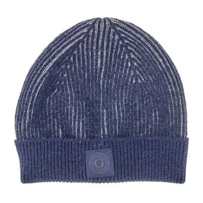 Bonnet Guess Bicolor Ribbed Beanie Bleu Unique Heren Bonnet Guess Bicolor Ribbed Beanie Bleu Unique Heren