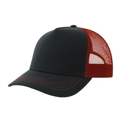 Casquette en toile 5 panneaux Atlantis Rapper - Unisexe Adultes Marine/Bourgogne Casquette en toile 5 panneaux Atlantis Rapper - Unisexe Adultes Marine/Bourgogne