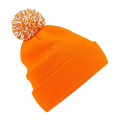 Bonnet Snowstar Beechfield - Unisexe Orange/Blanc Accessoire Bonnet Snowstar Beechfield - Unisexe Orange/Blanc Accessoire