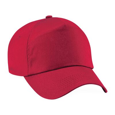 Casquette de Baseball Original 5 Panneaux Unisexe Beechfield Rouge Classique - Casquette de Baseball Casquette de Baseball Original 5 Panneaux Unisexe Beechfield Rouge Classique - Casquette de Baseball